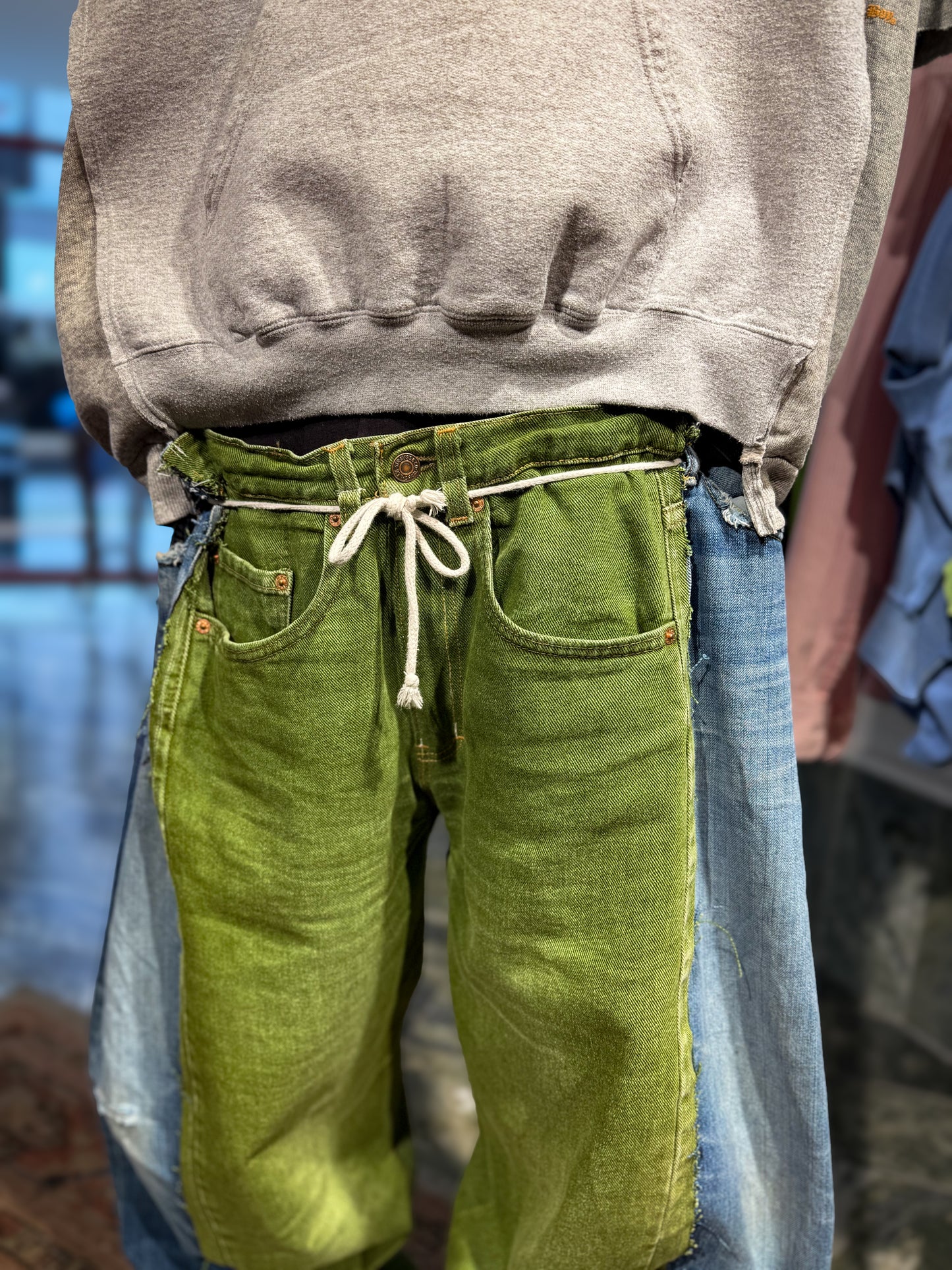 ARTISANAL DOUBLE DENIM TROUSERS