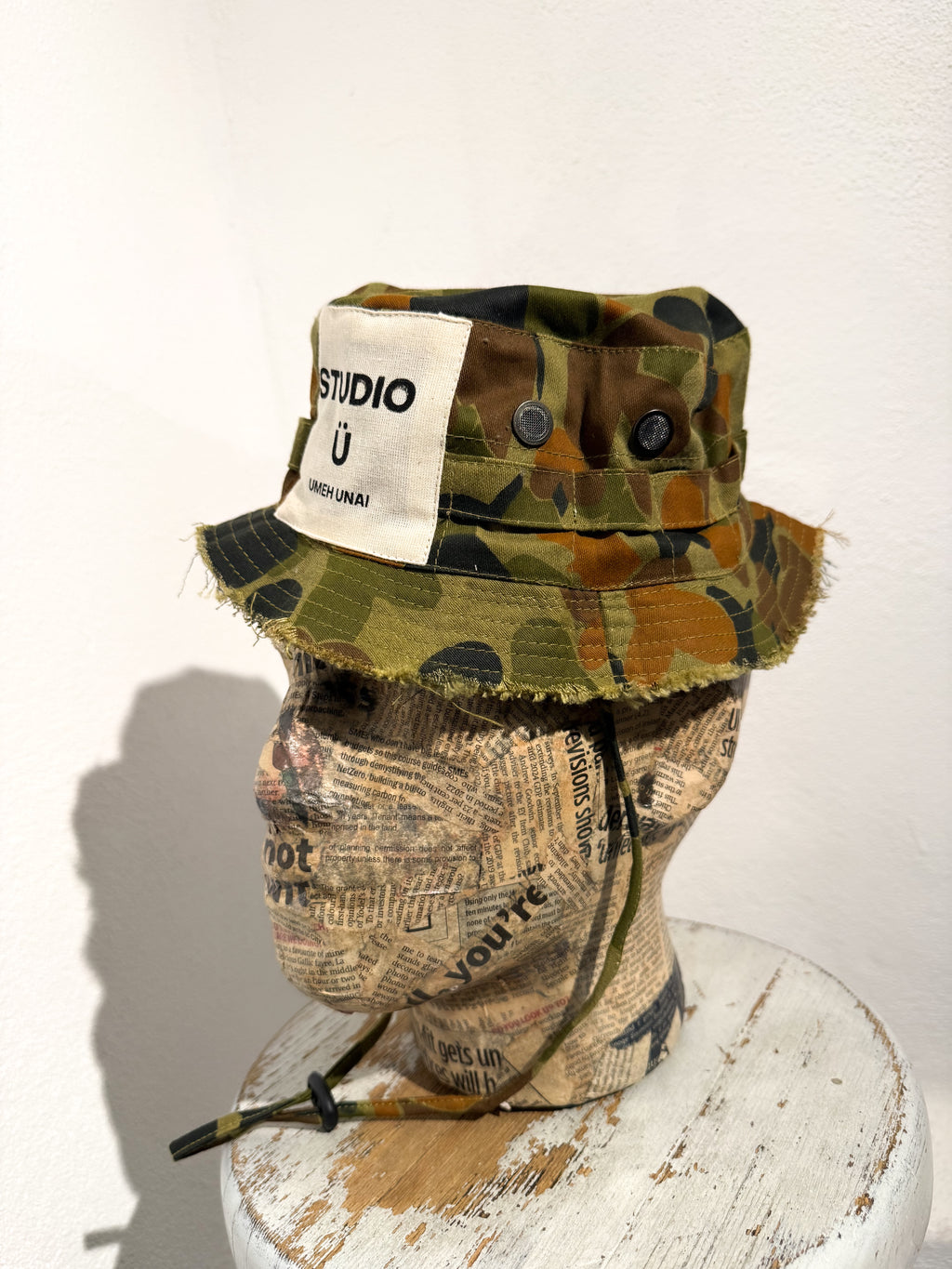 ARTISANAL CAMO BUCKET HAT