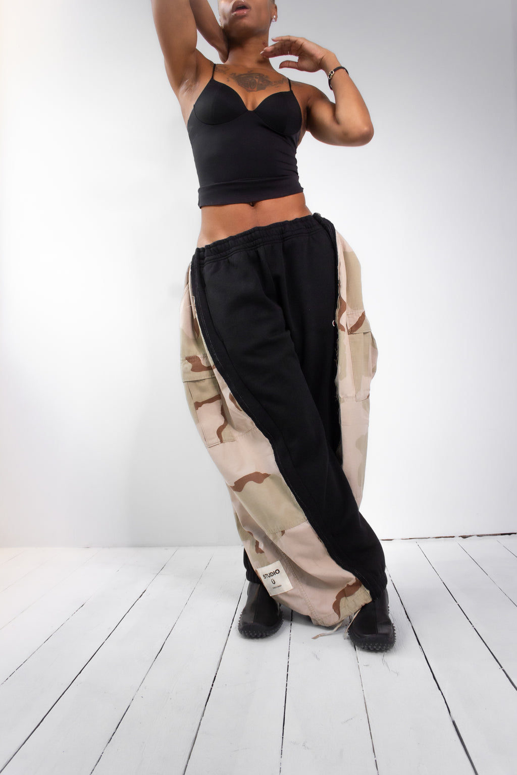 ARTISANAL MILITARY X SWEAT HYBRID TROUSERS