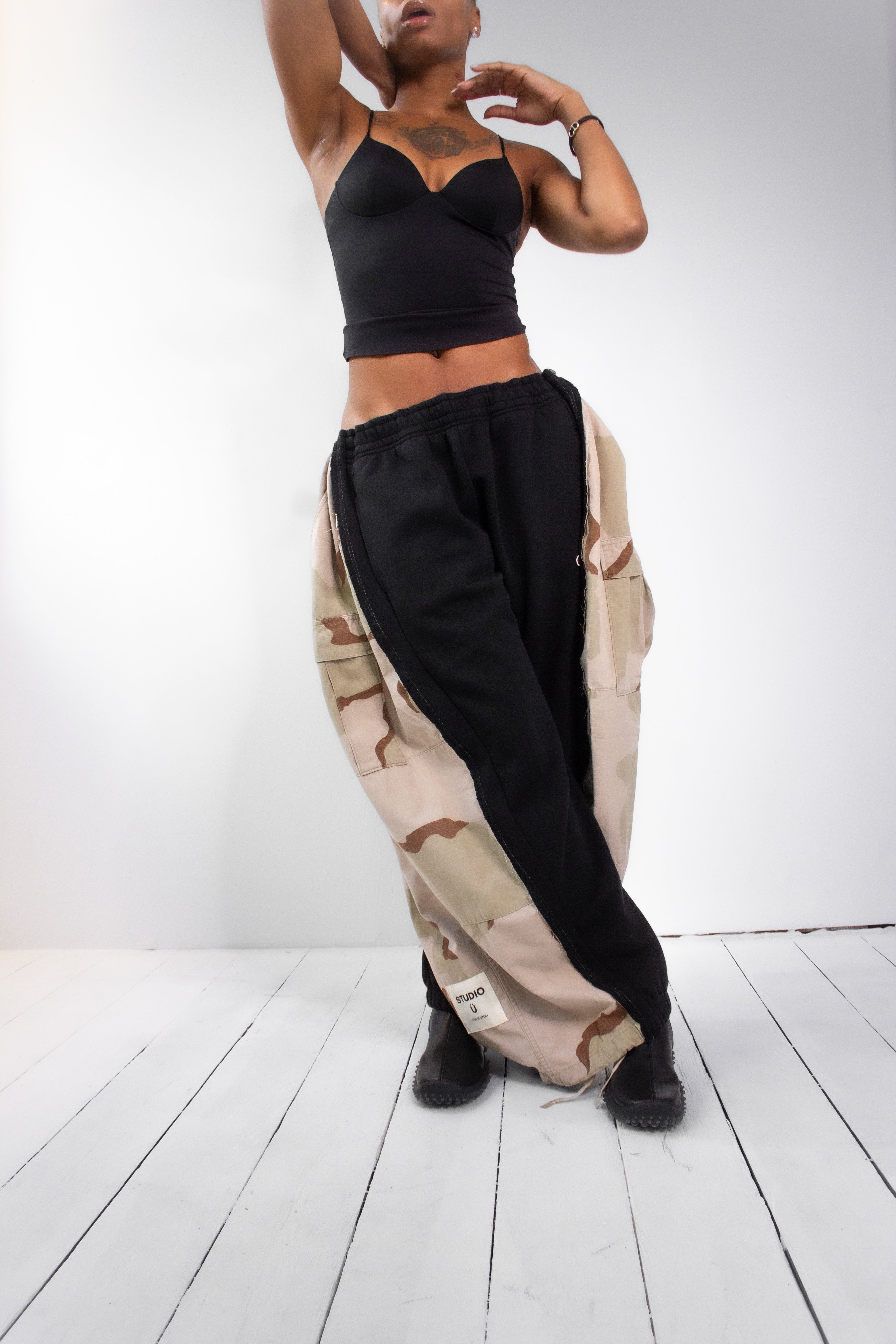 ARTISANAL MILITARY X SWEAT HYBRID TROUSERS