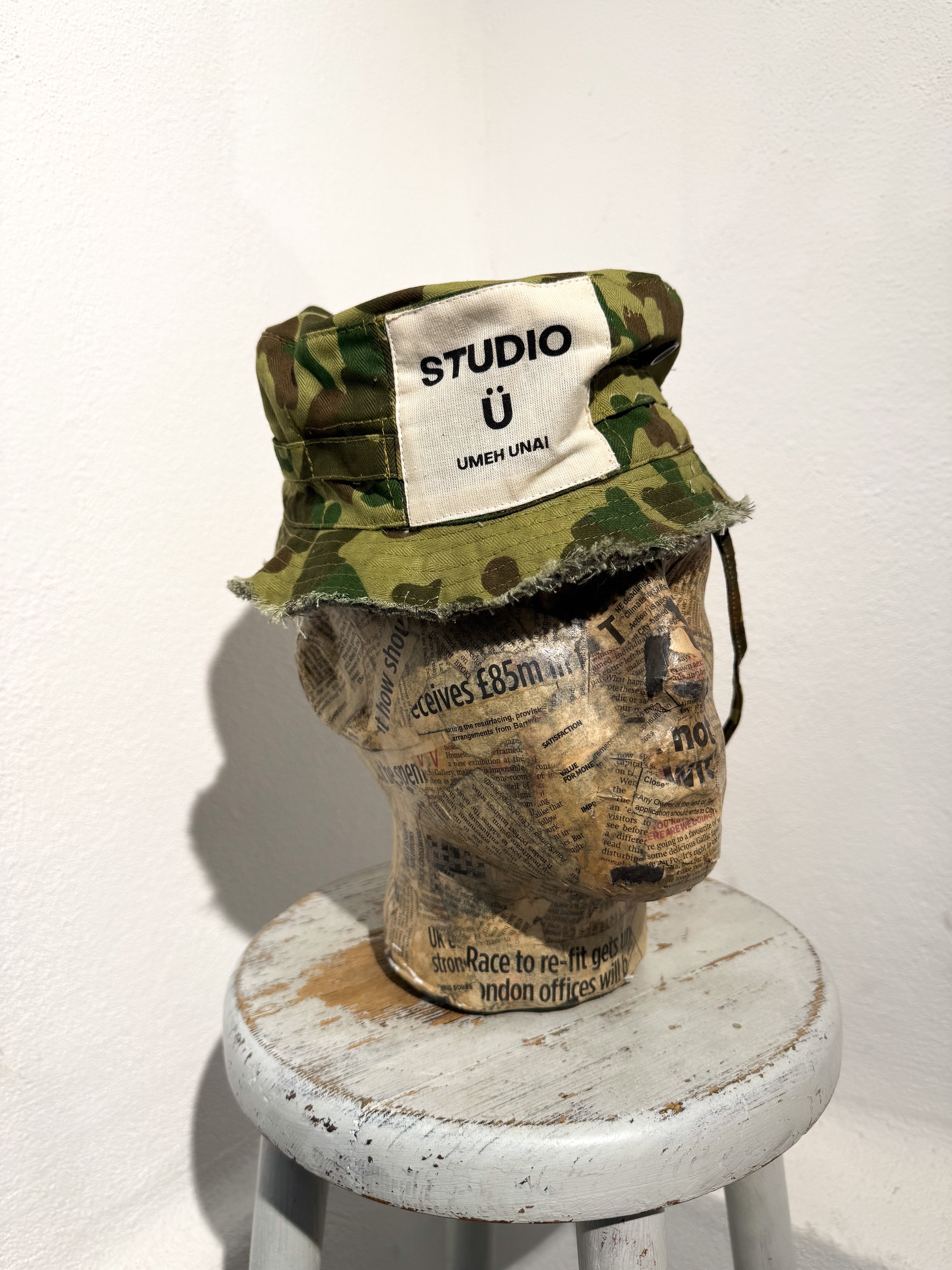 ARTISANAL CAMO BUCKET HAT