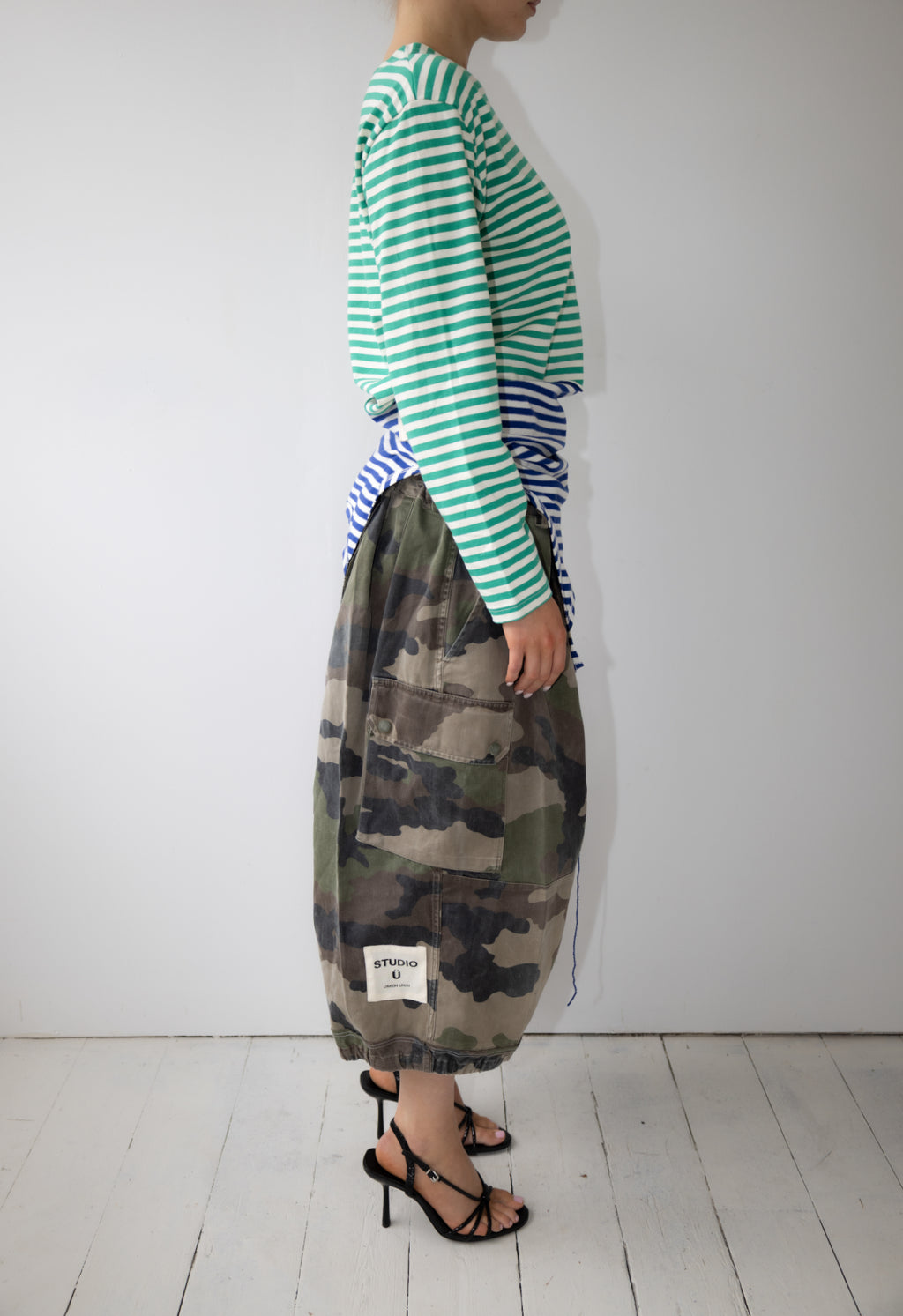 ARTISANAL MILITARY X SWEAT HYBRID SHORTS