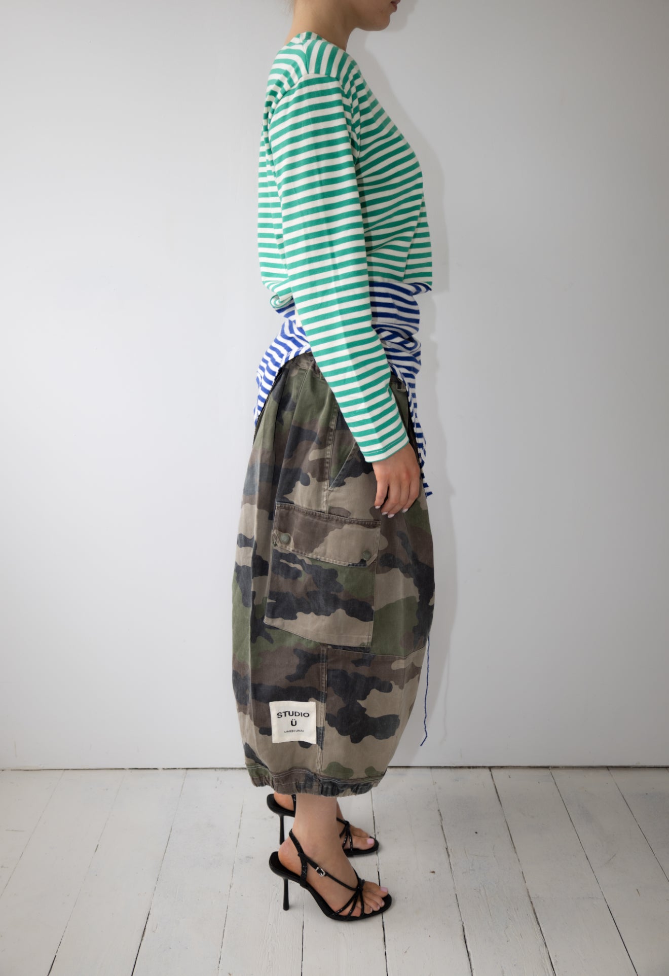 ARTISANAL MILITARY X SWEAT HYBRID SHORTS