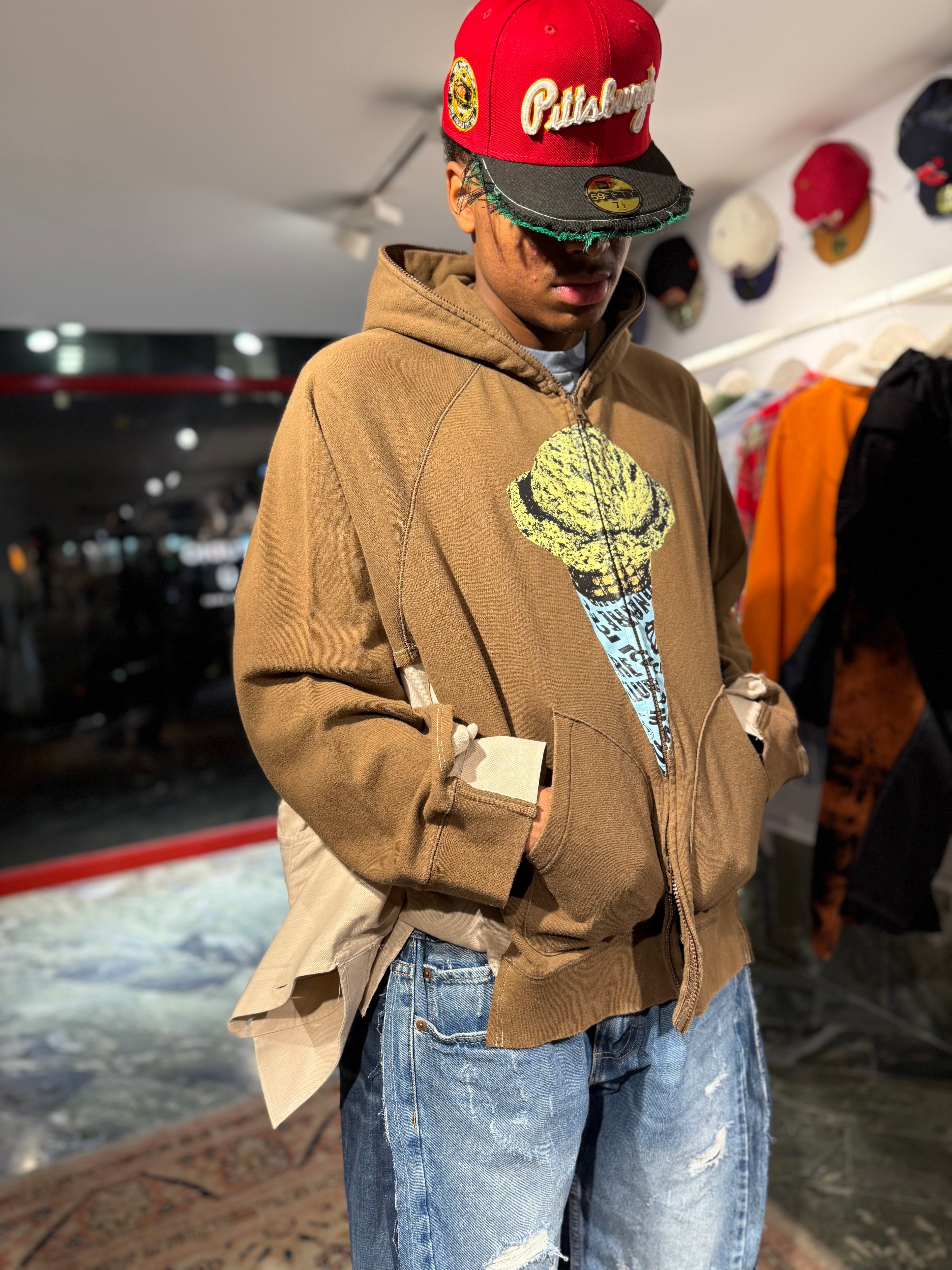 ARTISANAL ZIP HOODIE