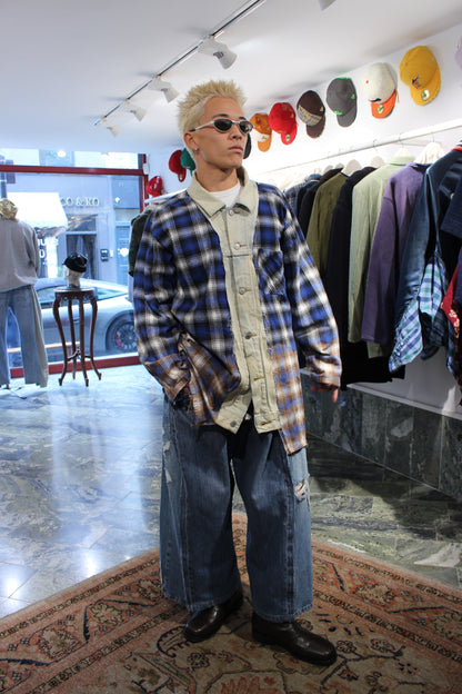 DENIM COLLARED SHIRT JACKET