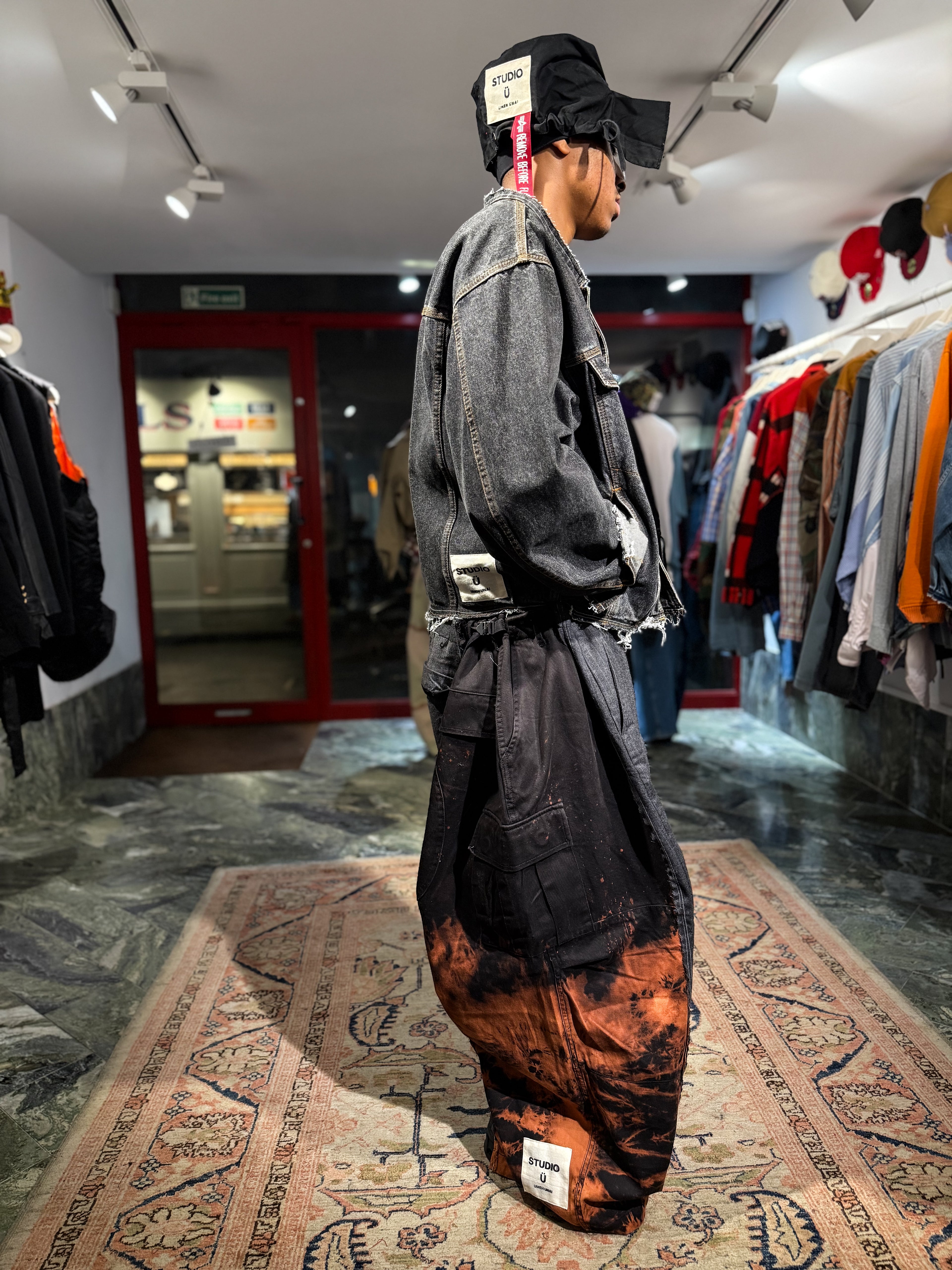 ARTISANAL HYBRID TAILORED CARGO TROUSERS