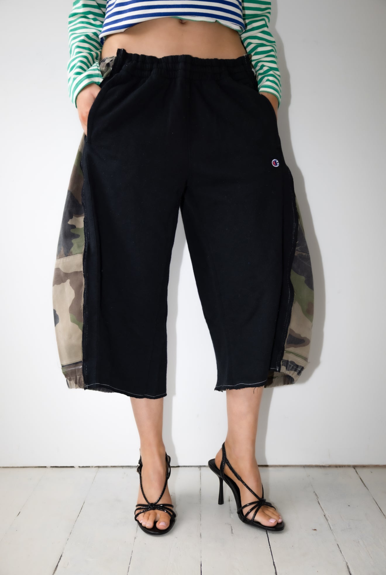 ARTISANAL MILITARY X SWEAT HYBRID SHORTS