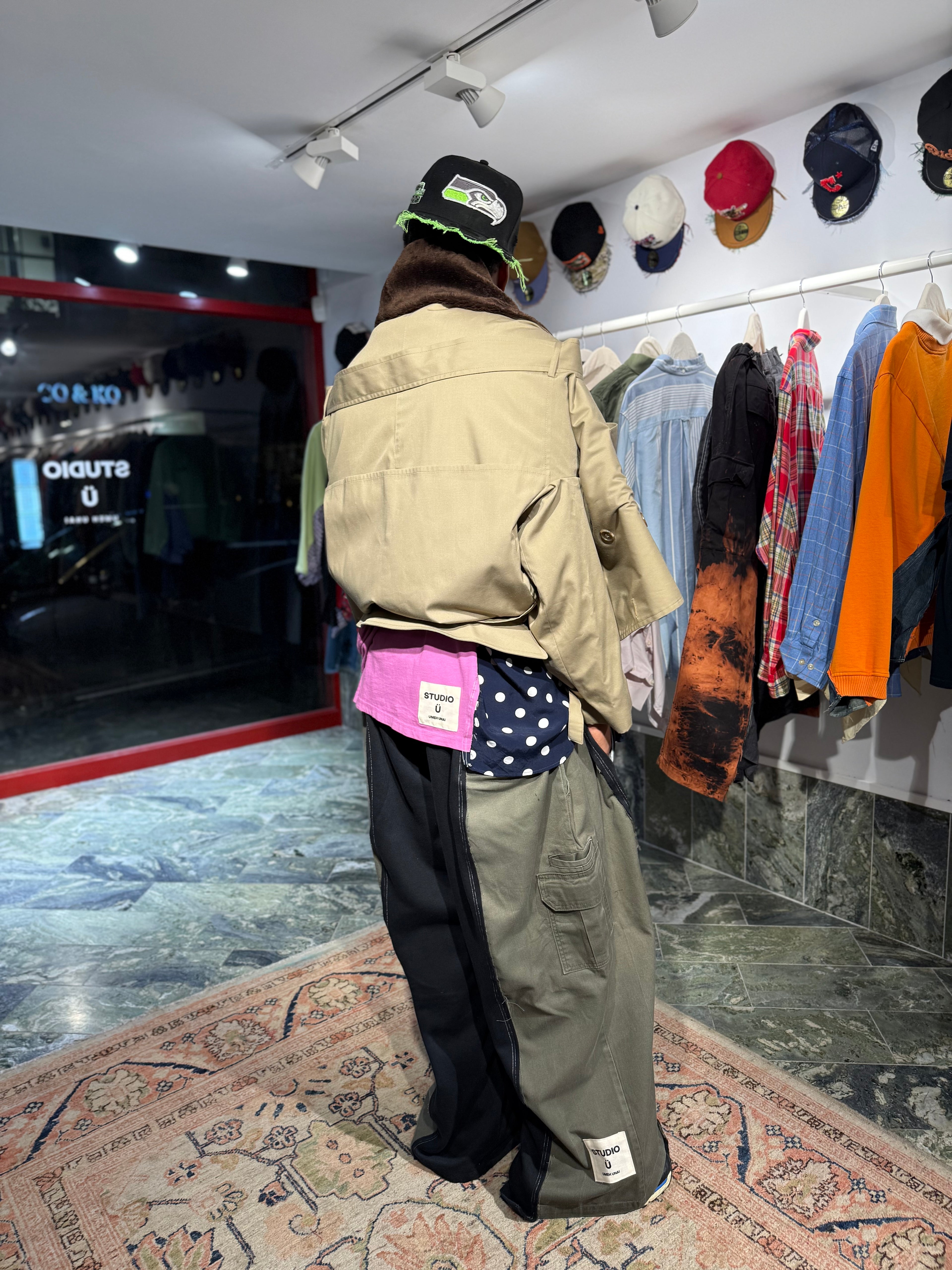 ARTISANAL TRENCH-PONCHO JACKET