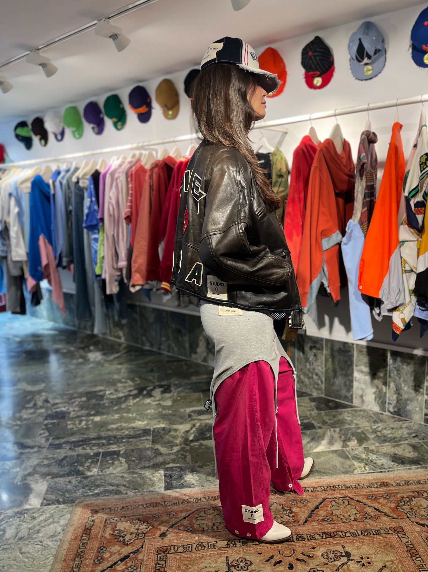 DECONSTRUCTED AVIREX LEATHER BOMBER JACKET