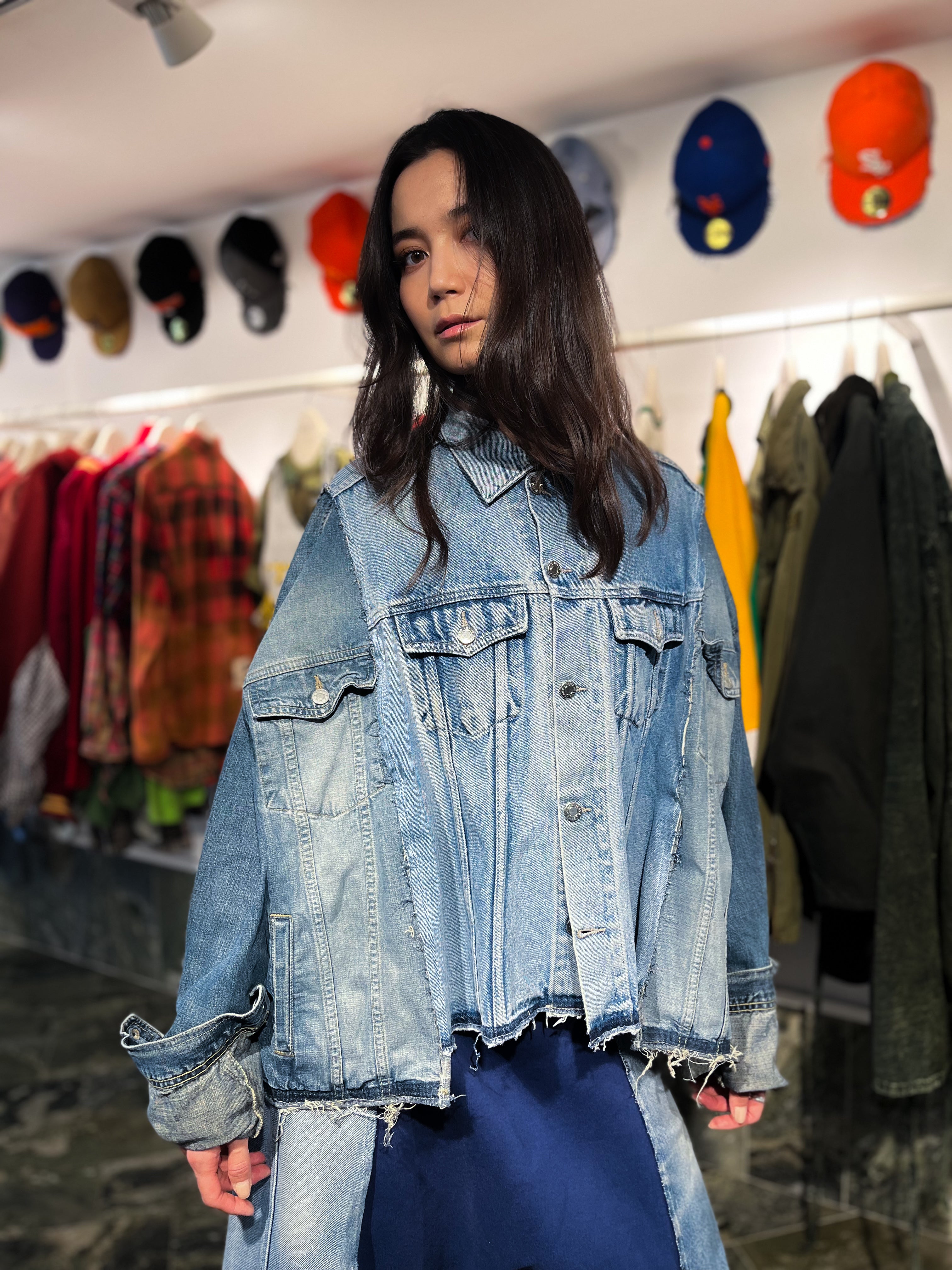 ARTISANAL DOUBLE DENIM JACKET
