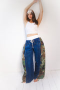 ARTISANAL DENIM HYBRID MILITARY TROUSERS