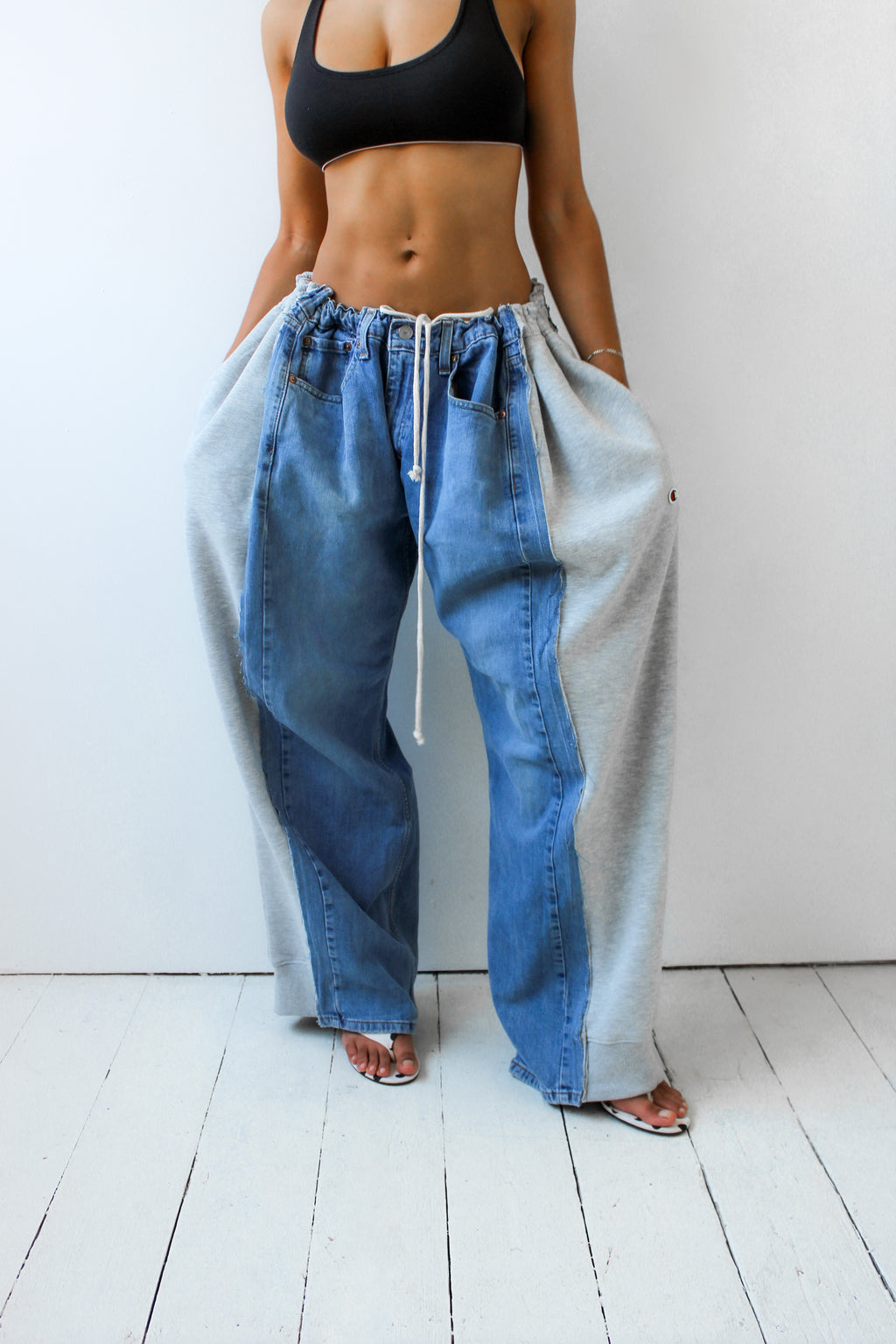 ARTISANAL DENIM X SWEAT HYBRID TROUSERS
