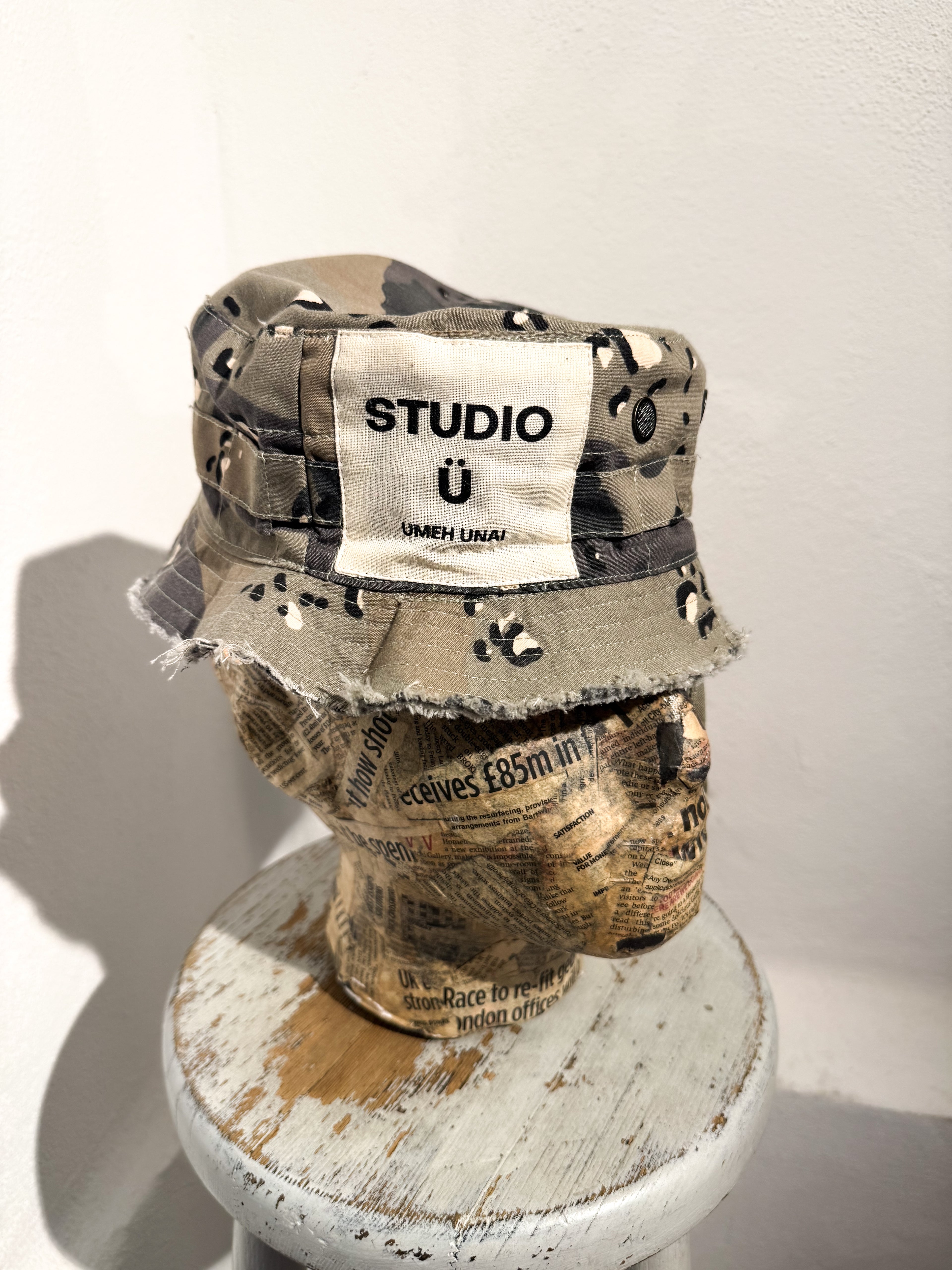 ARTISANAL CAMO BUCKET HAT