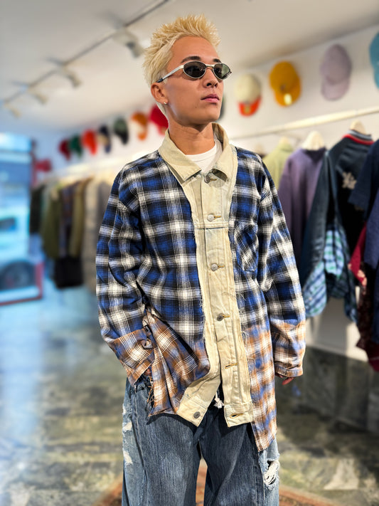 DENIM COLLARED SHIRT JACKET