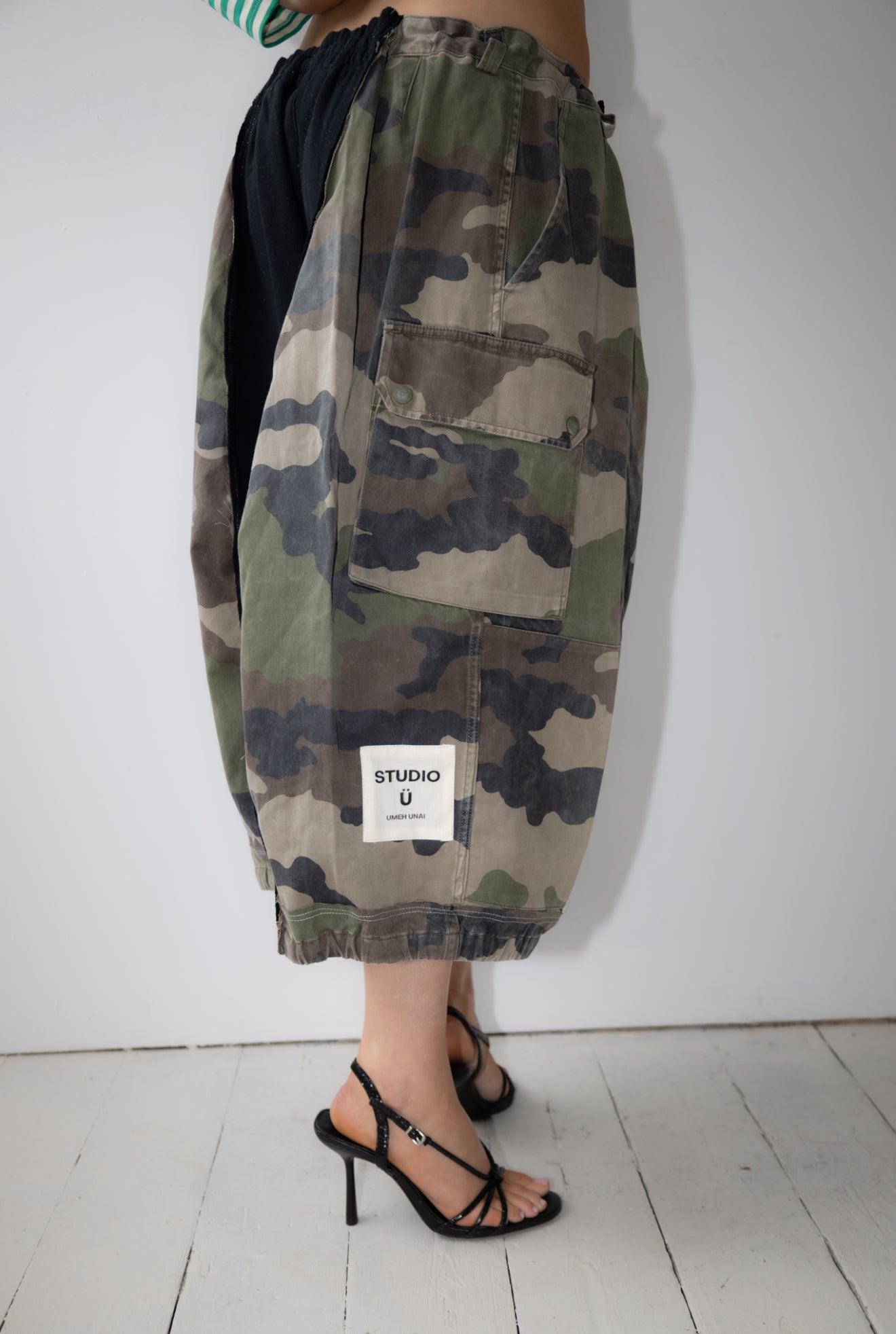 ARTISANAL MILITARY X SWEAT HYBRID SHORTS
