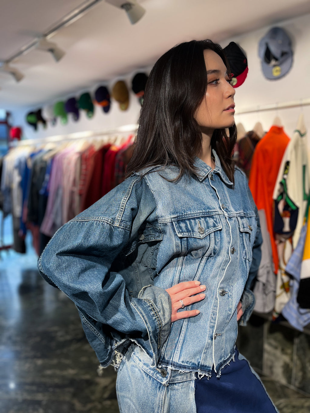 ARTISANAL DOUBLE DENIM JACKET