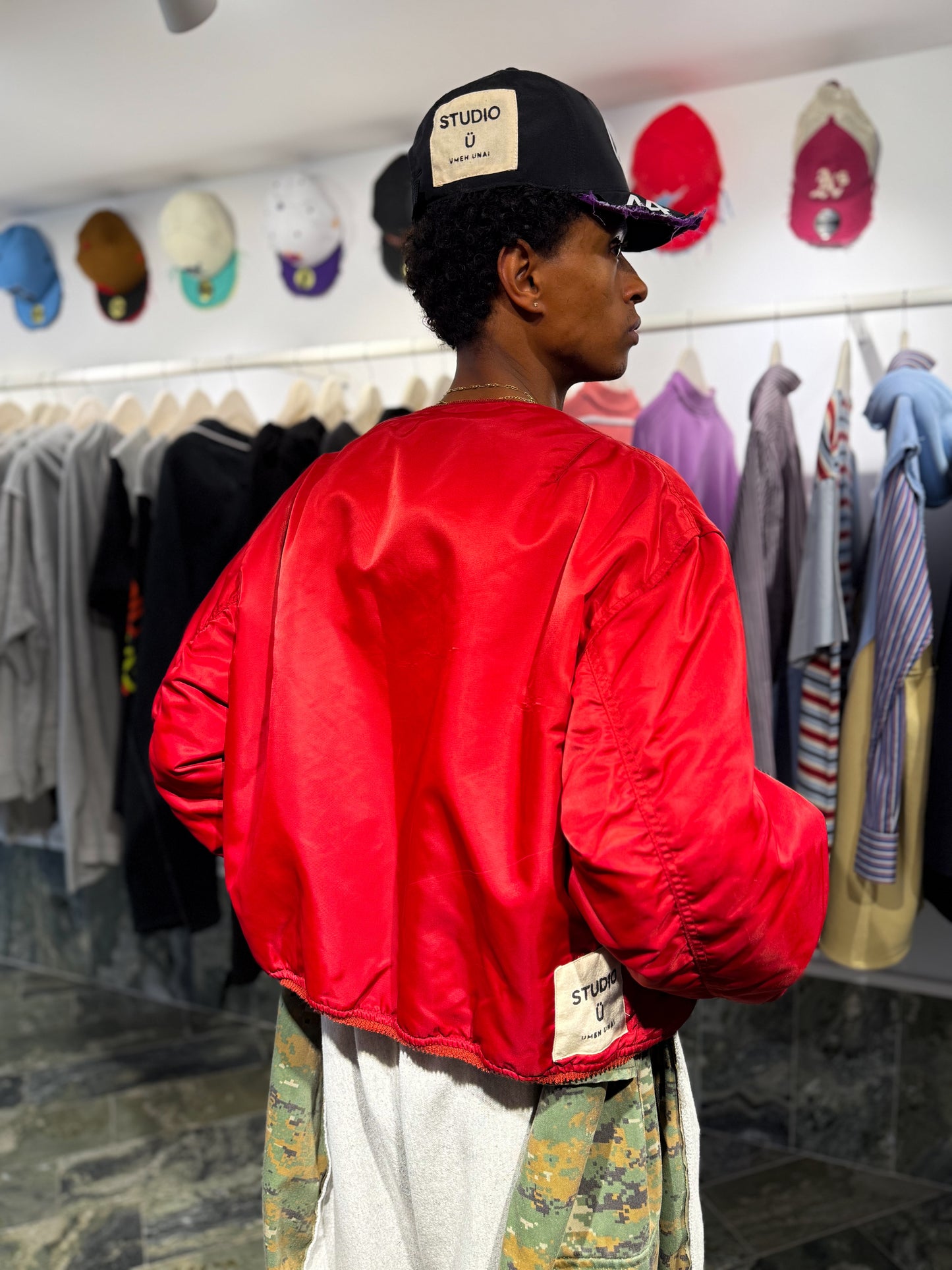 DECONSTRUCTED BOMBER JACKET