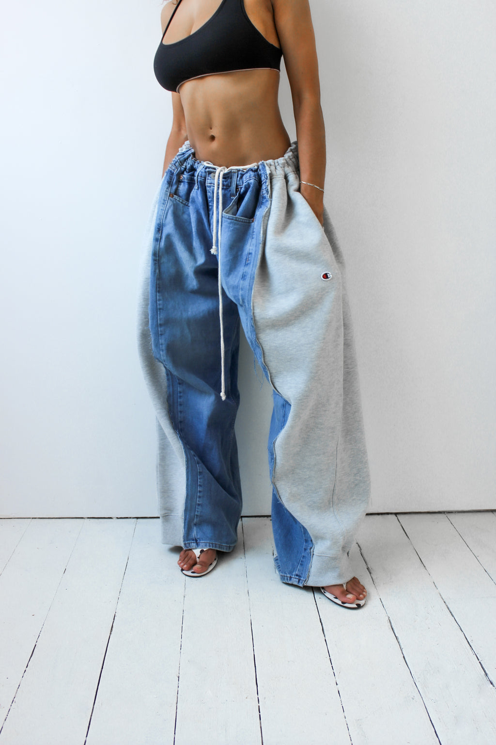 ARTISANAL DENIM X SWEAT HYBRID TROUSERS
