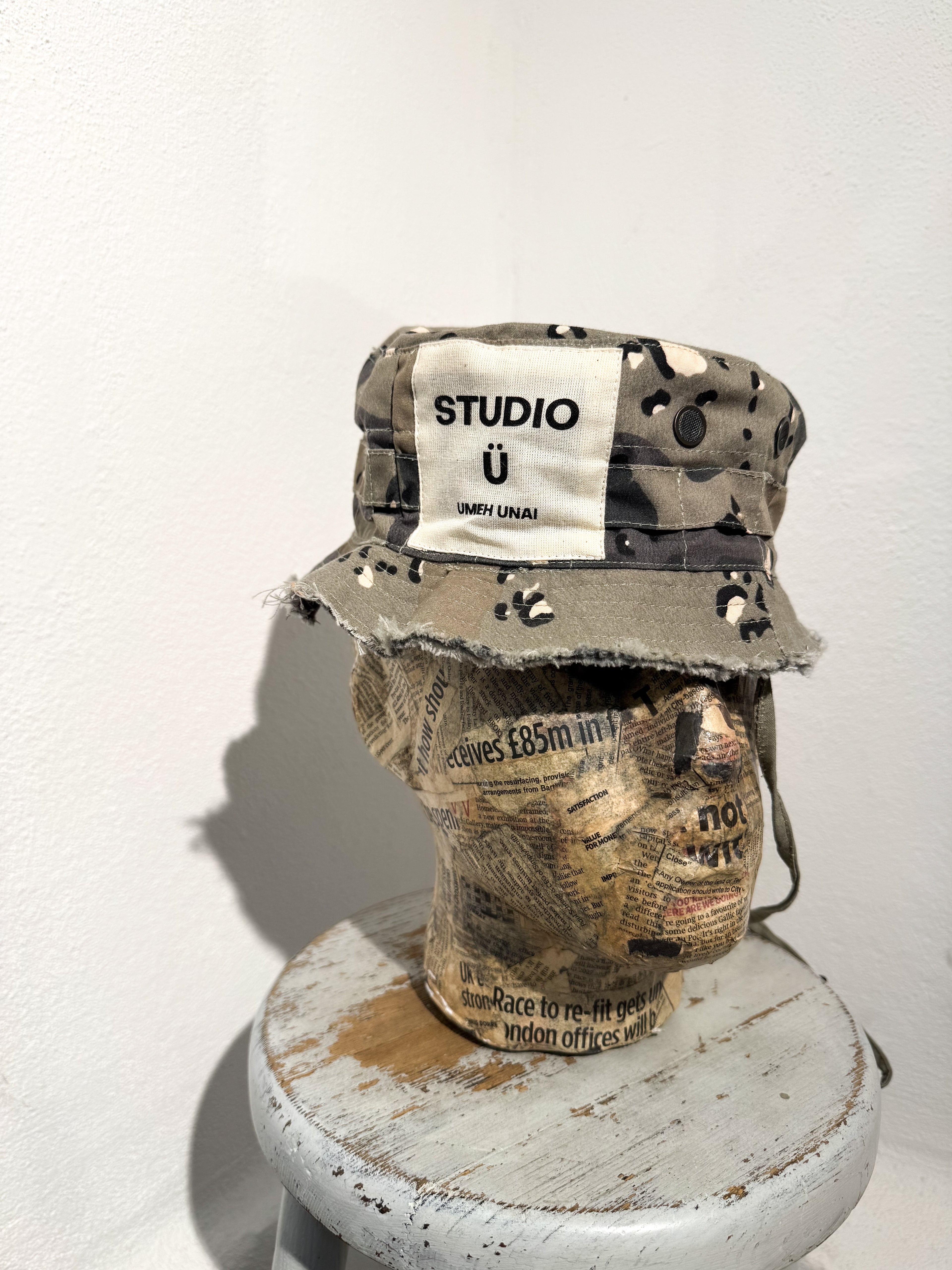 ARTISANAL CAMO BUCKET HAT