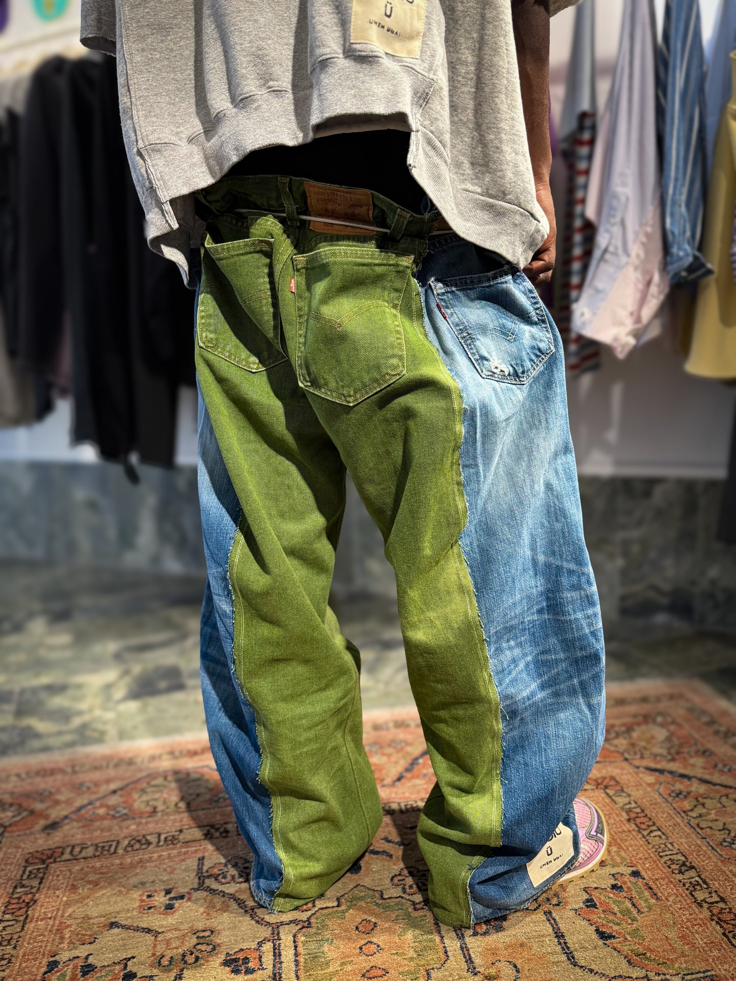 ARTISANAL DOUBLE DENIM TROUSERS