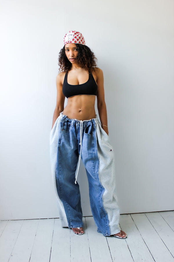 ARTISANAL DENIM X SWEAT HYBRID TROUSERS