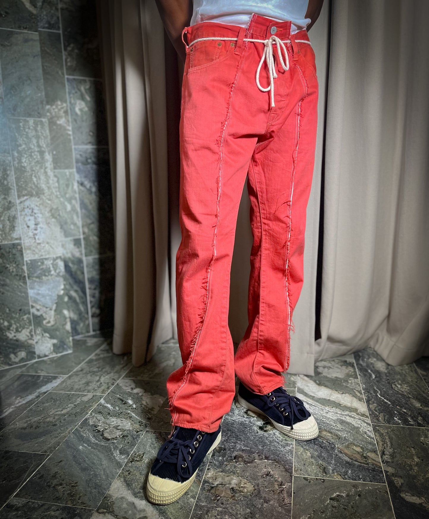 ARTISANAL DENIM TROUSERS