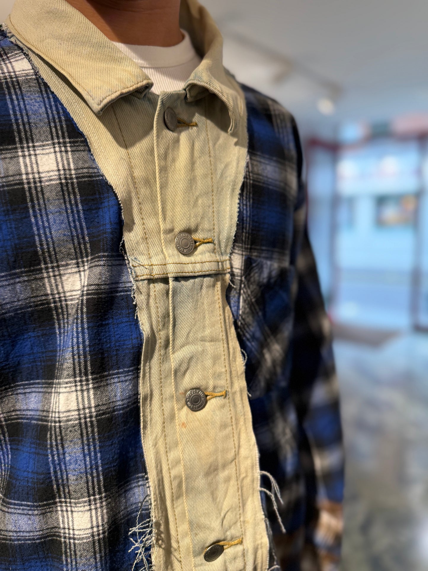 DENIM COLLARED SHIRT JACKET