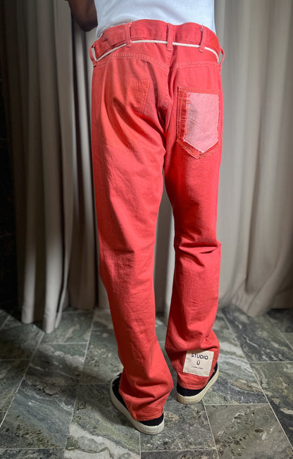 ARTISANAL DENIM TROUSERS