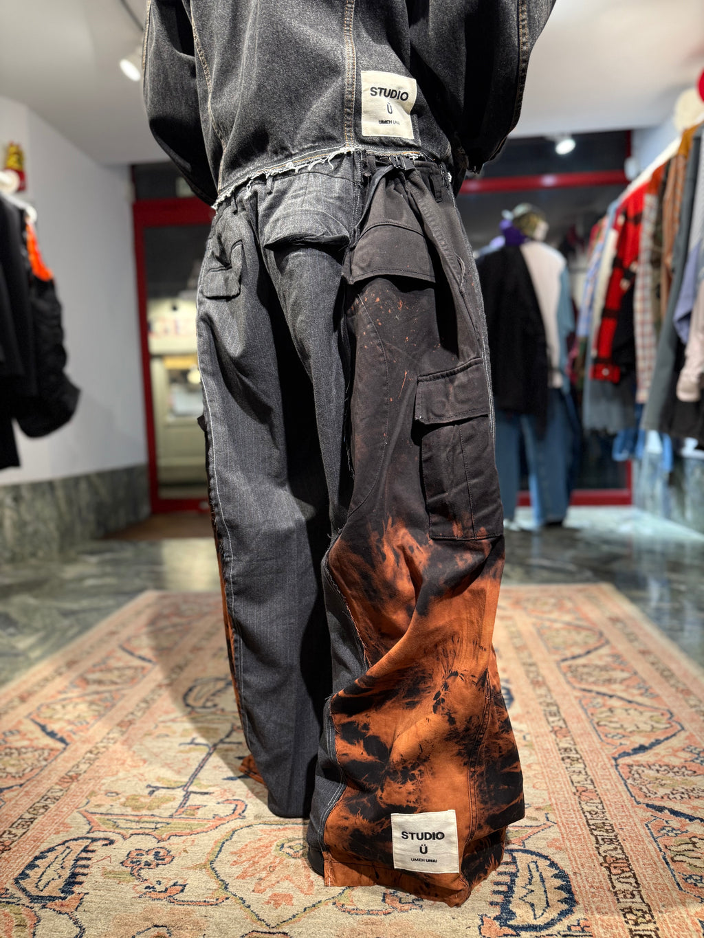 ARTISANAL HYBRID TAILORED CARGO TROUSERS