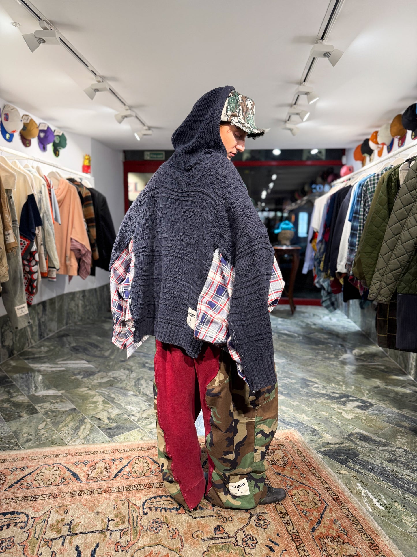 ARTISANAL KNIT HOODIE