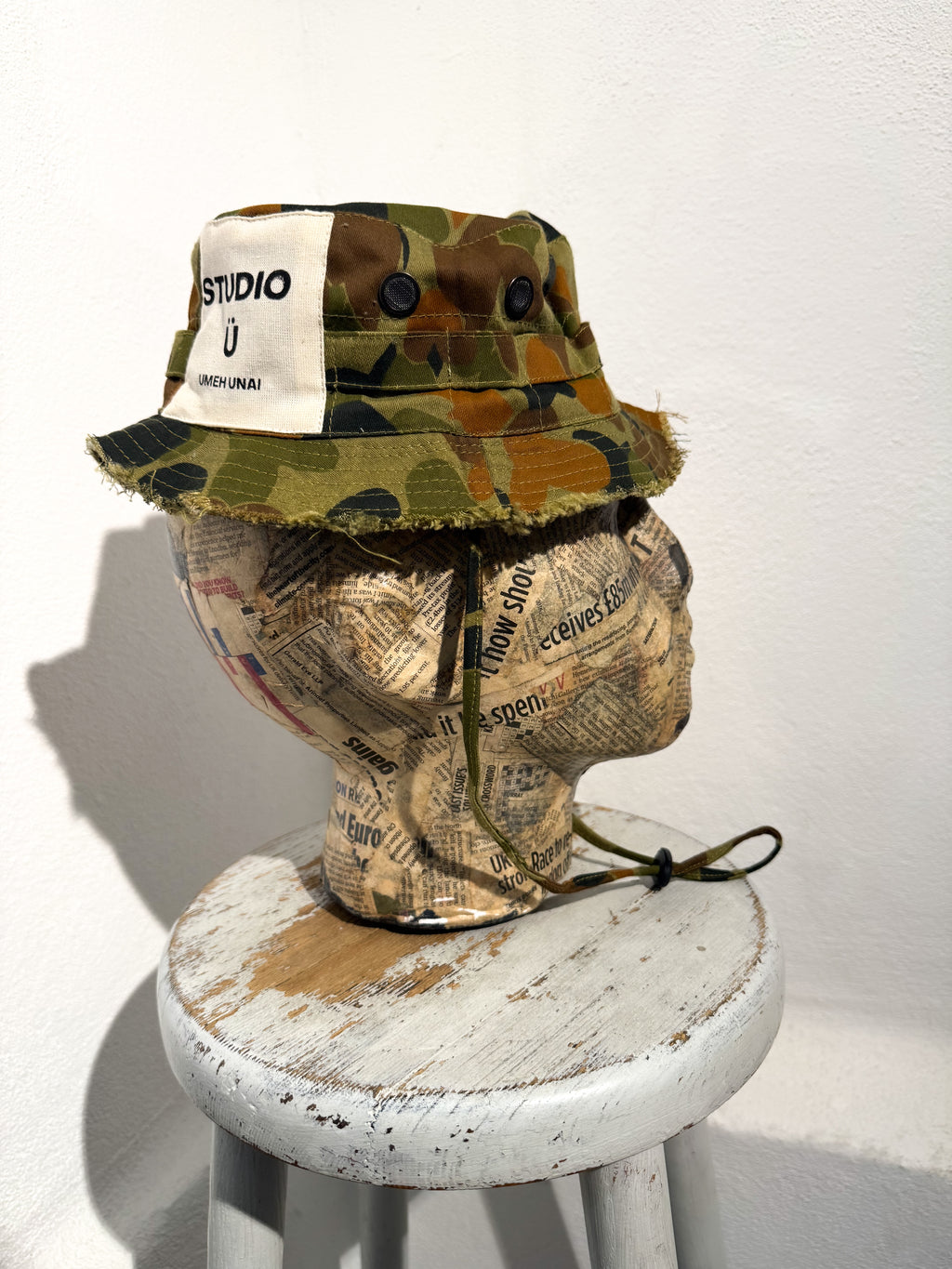 ARTISANAL CAMO BUCKET HAT