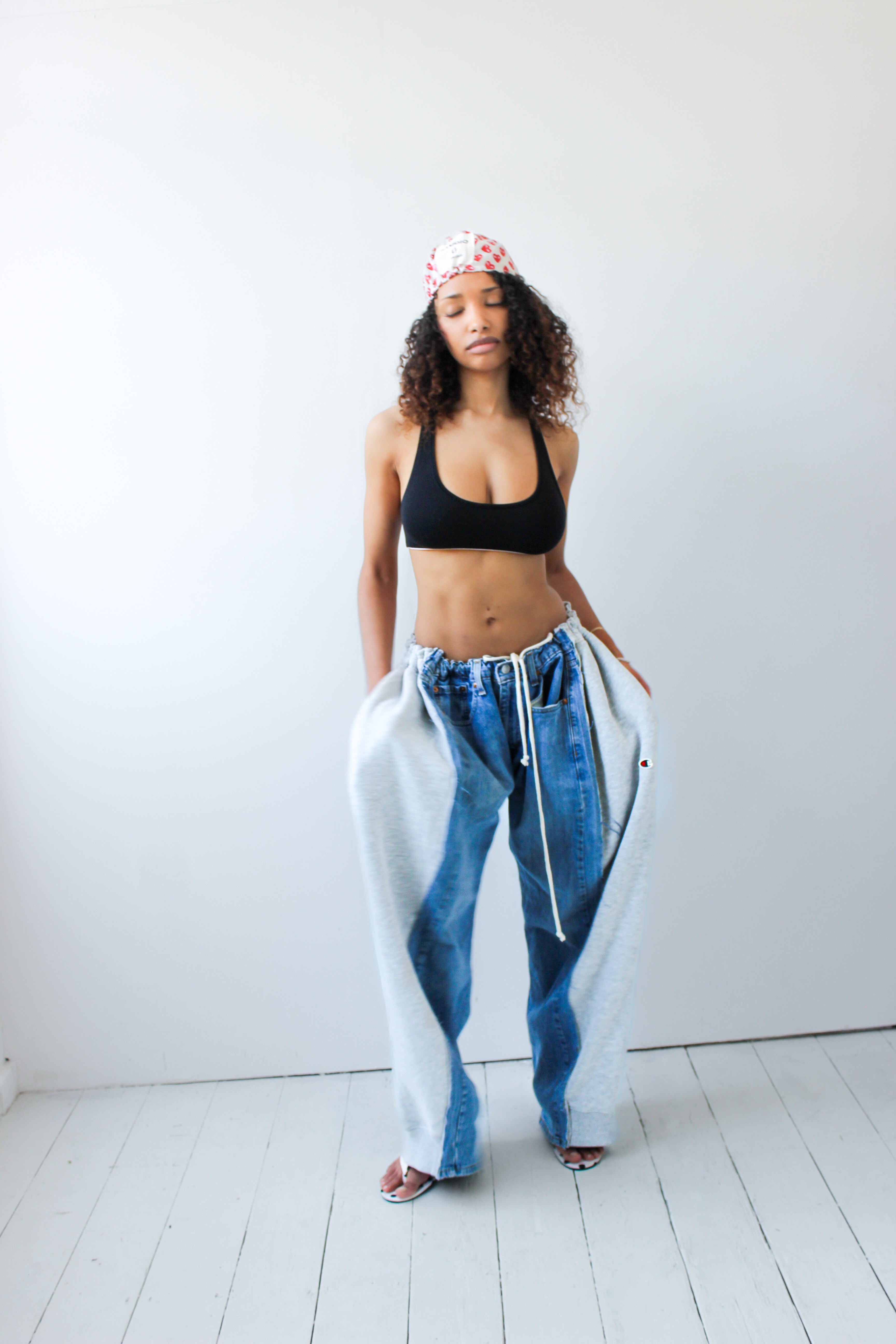 ARTISANAL DENIM X SWEAT HYBRID TROUSERS