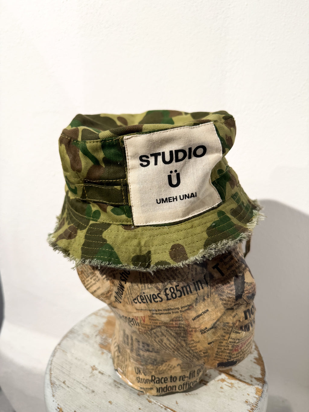 ARTISANAL CAMO BUCKET HAT