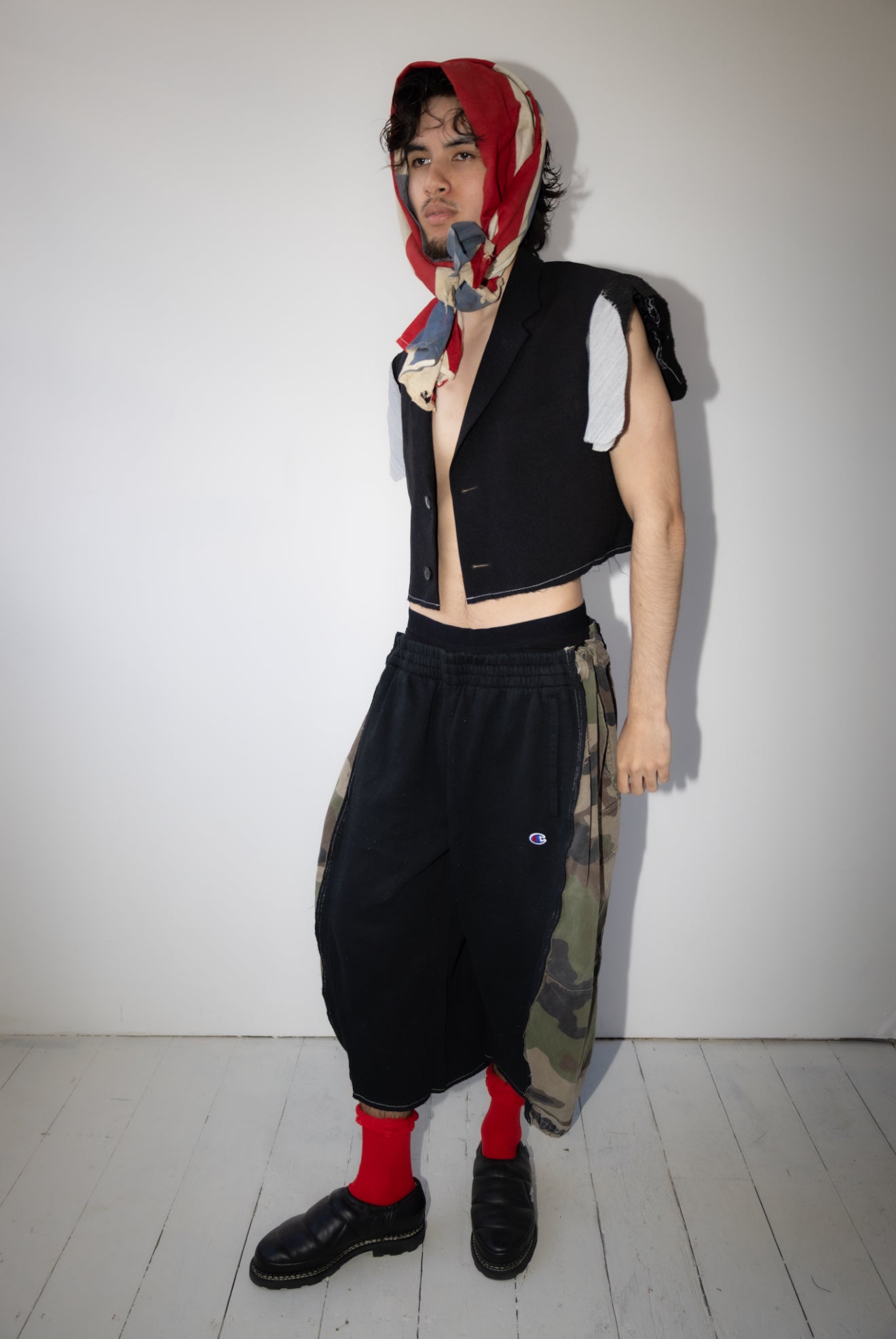 ARTISANAL MILITARY X SWEAT HYBRID SHORTS