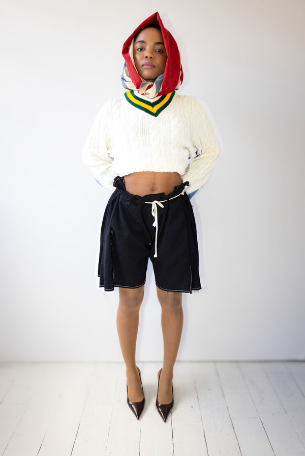 ARTISANAL PLEATED TAILORED SHORTS