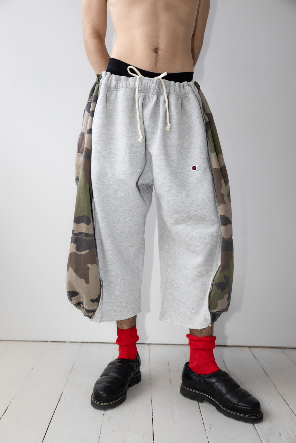 ARTISANAL MILITARY X SWEAT HYBRID SHORTS