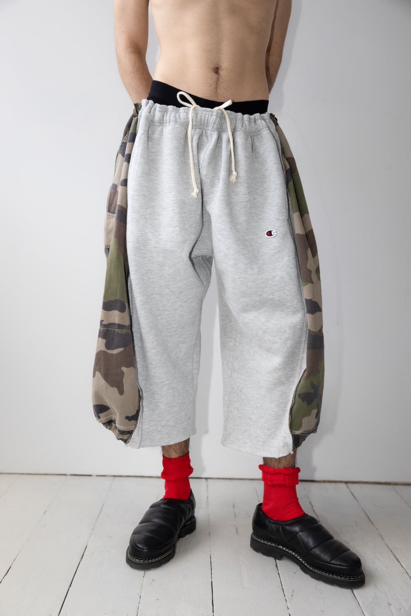 ARTISANAL MILITARY X SWEAT HYBRID SHORTS