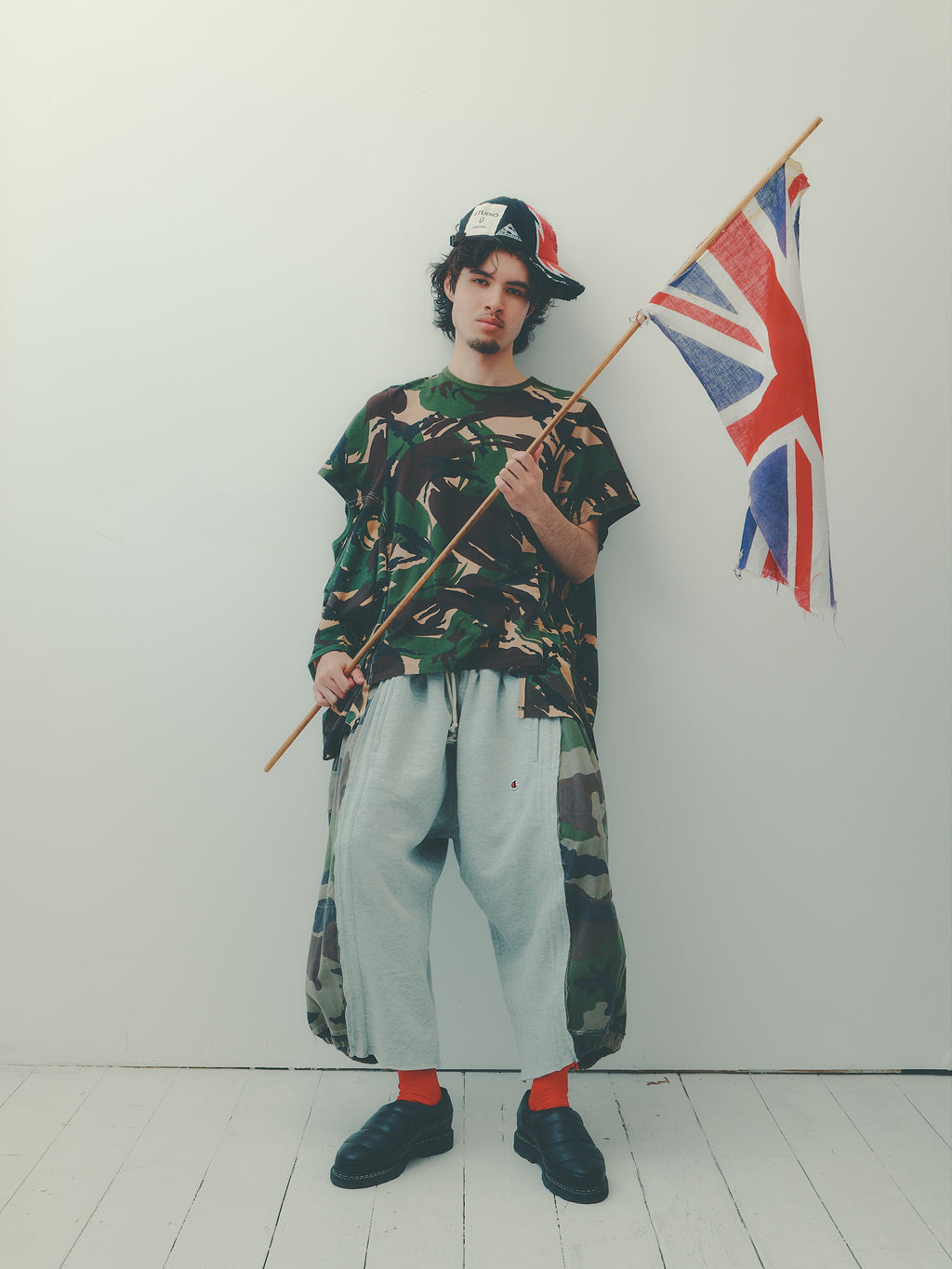 ARTISANAL MILITARY X SWEAT HYBRID SHORTS