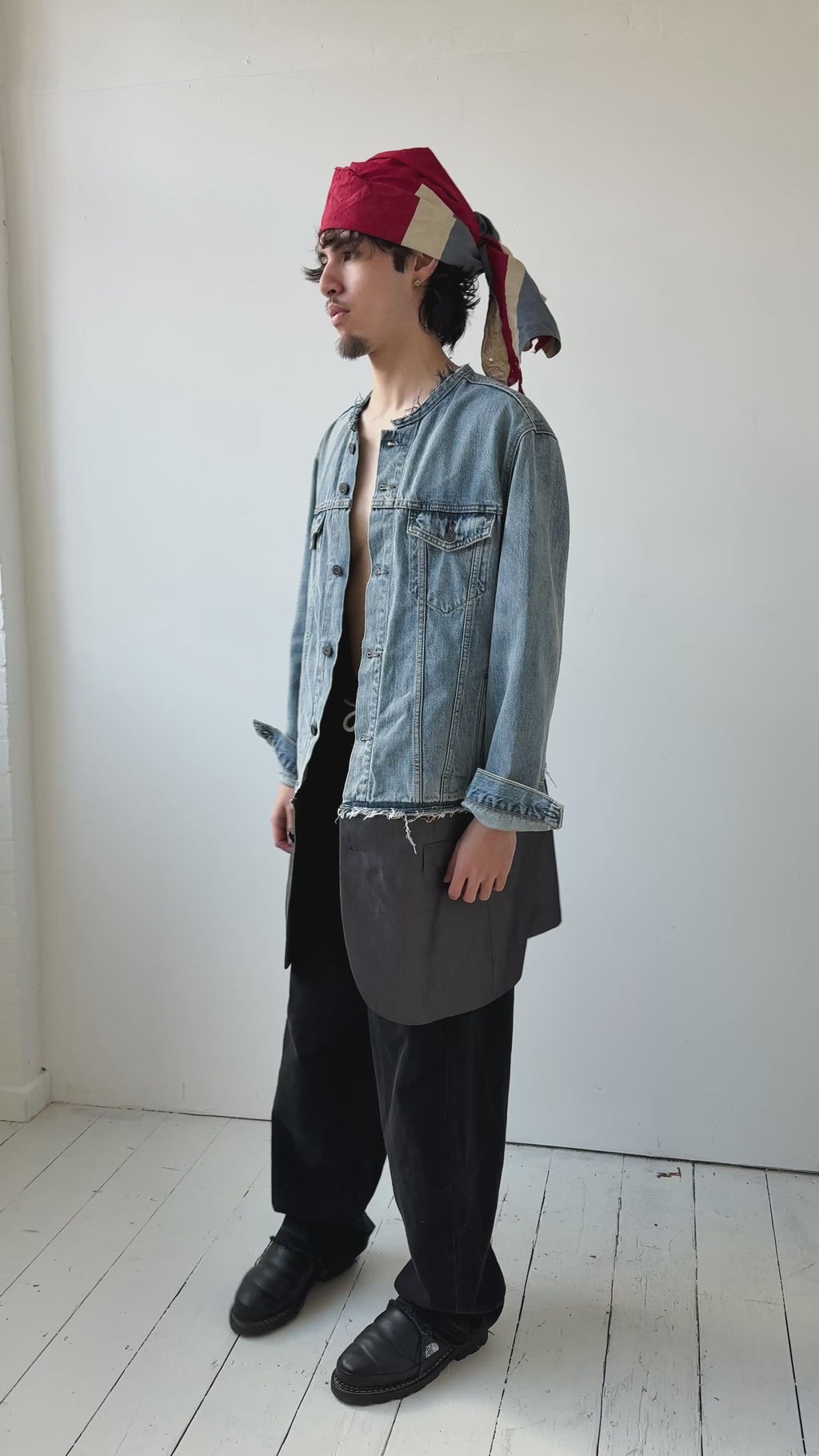 ARTISANAL BLAZER EXTENDED DENIM JACKET